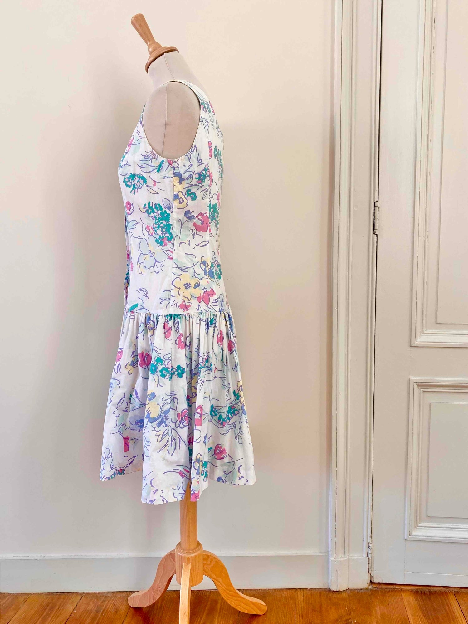 Robe mini à fleurs