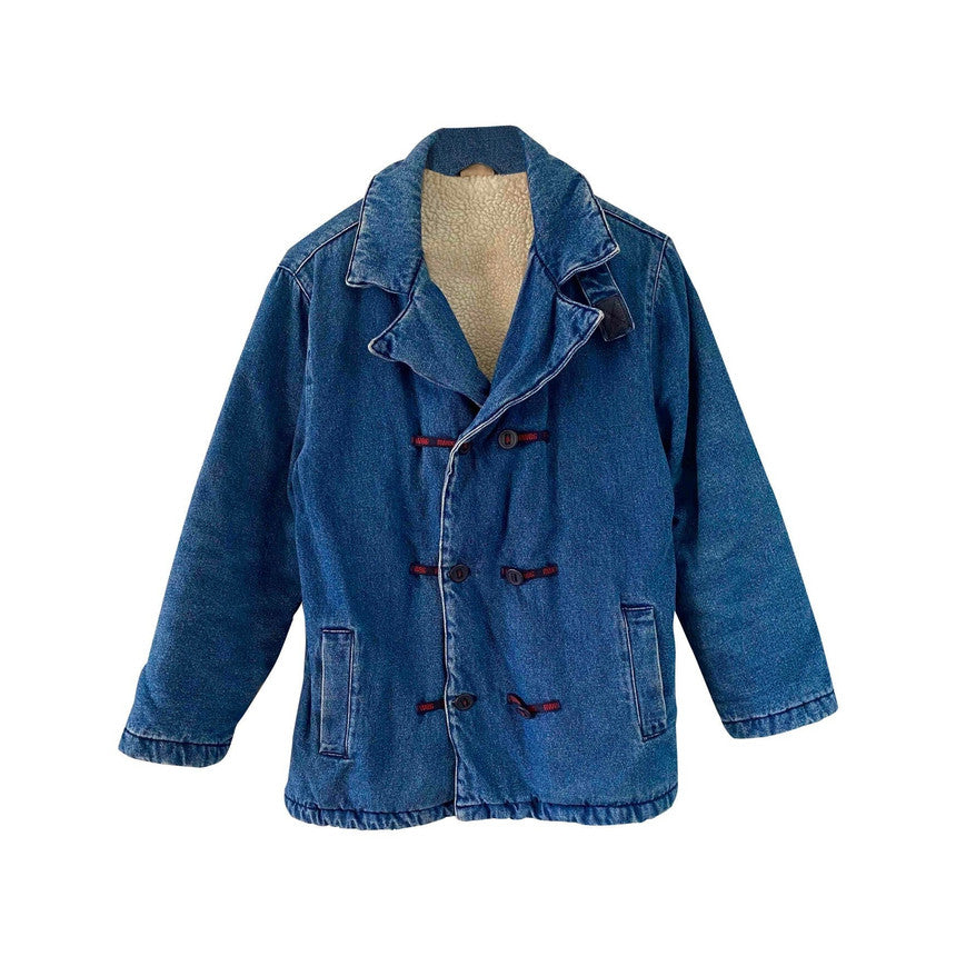Blouson en jean fourré