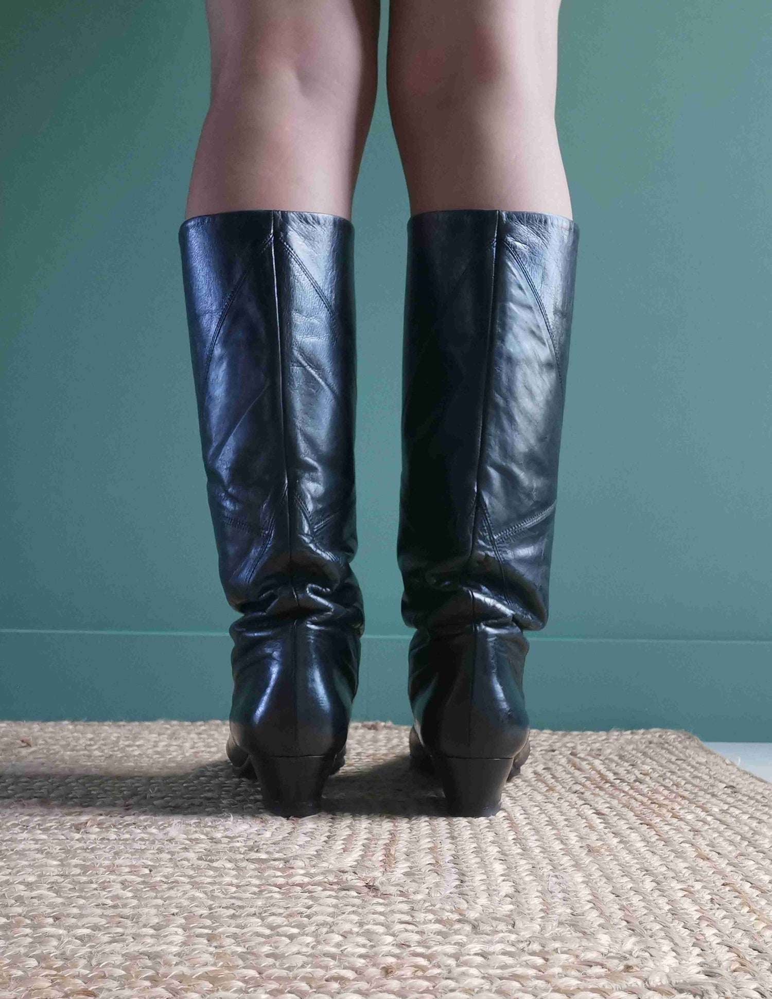 Leather boots