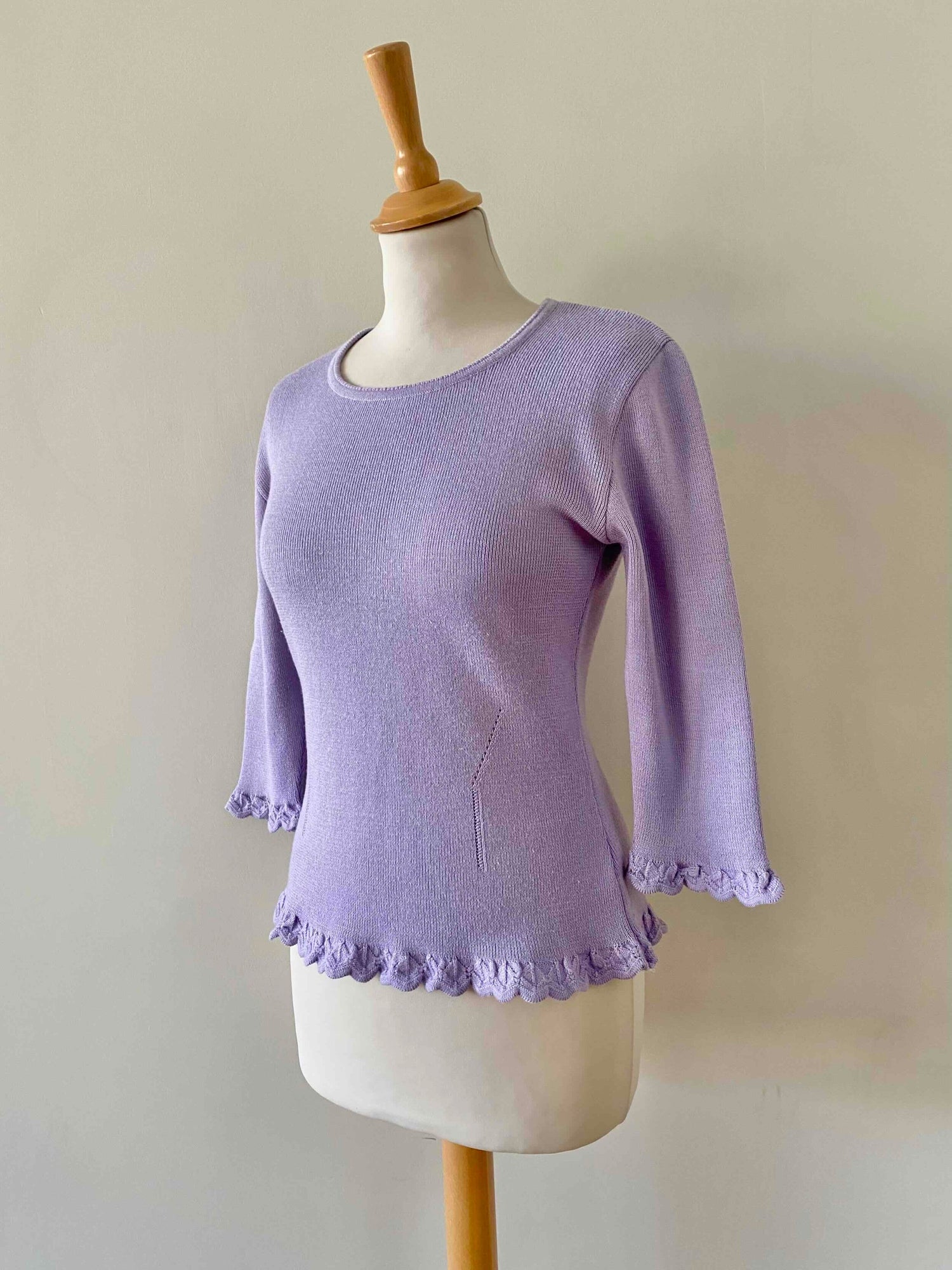 Pull ajouré en laine