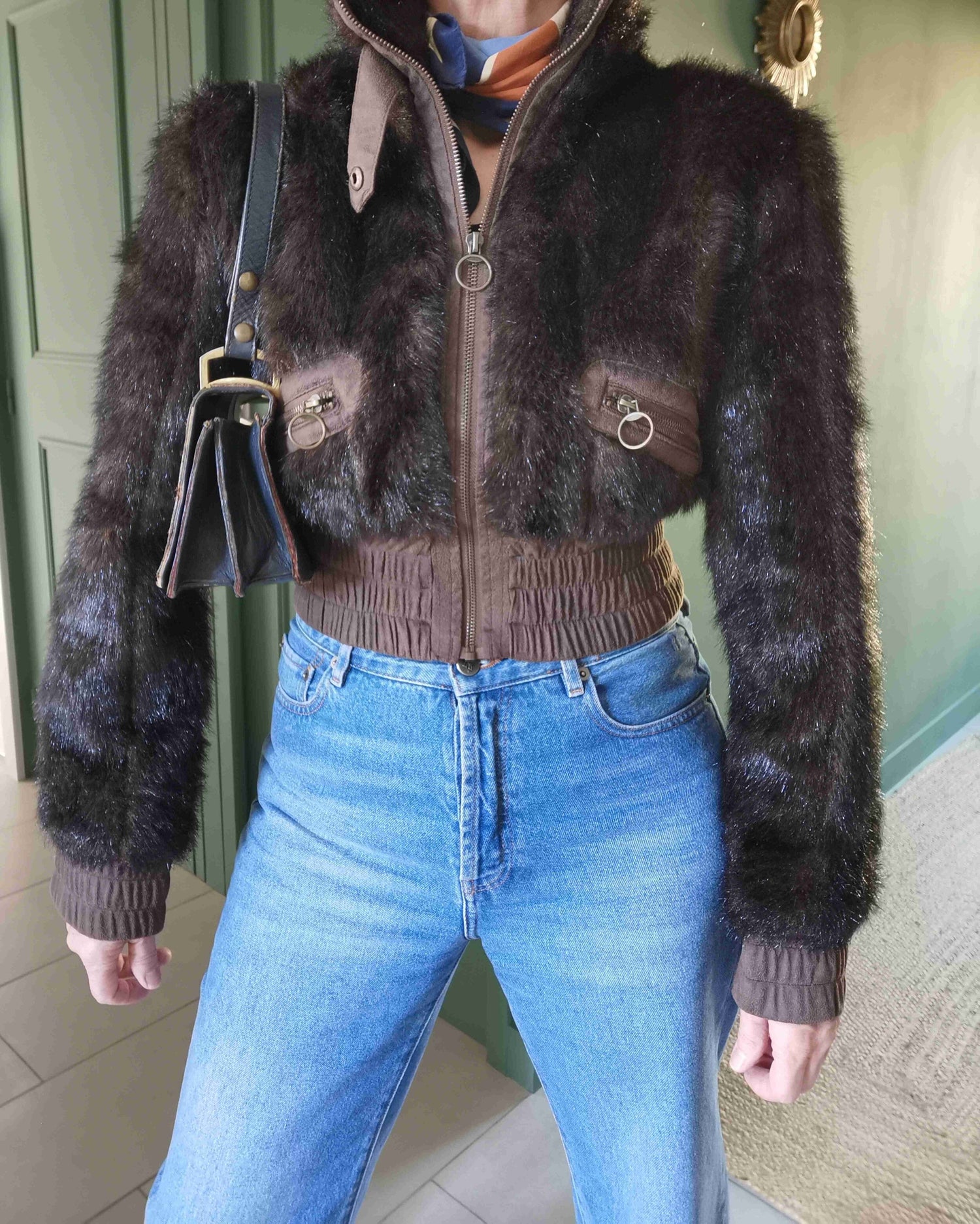 Veste en fausse fourrure