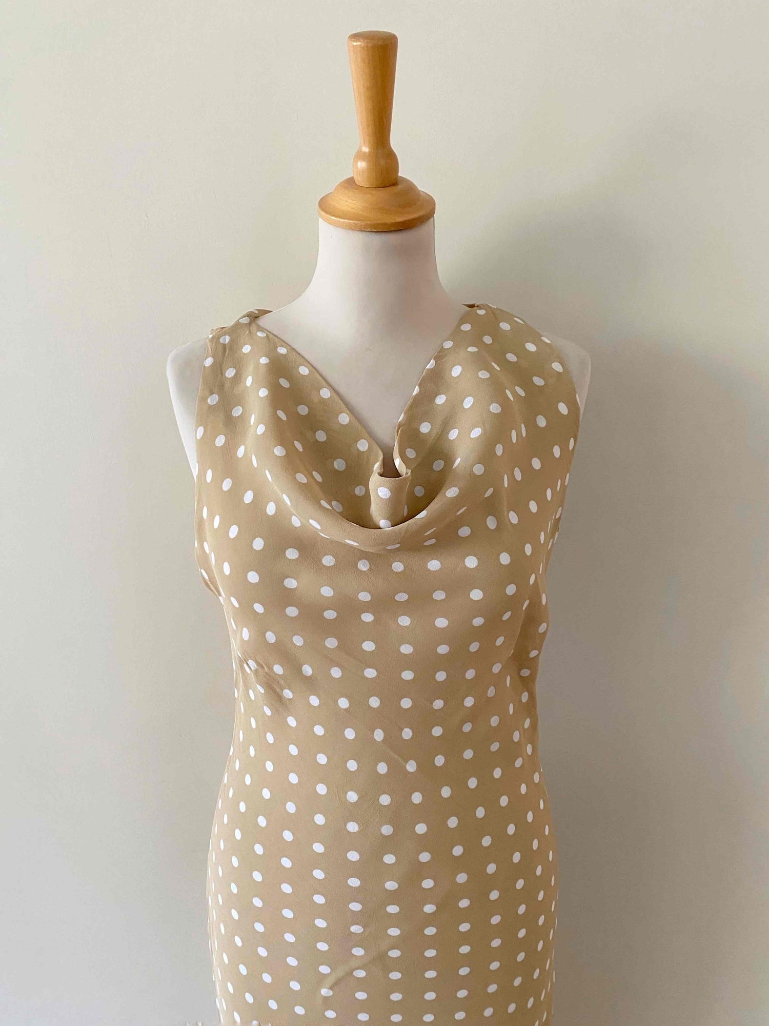 Long dress with polka dots