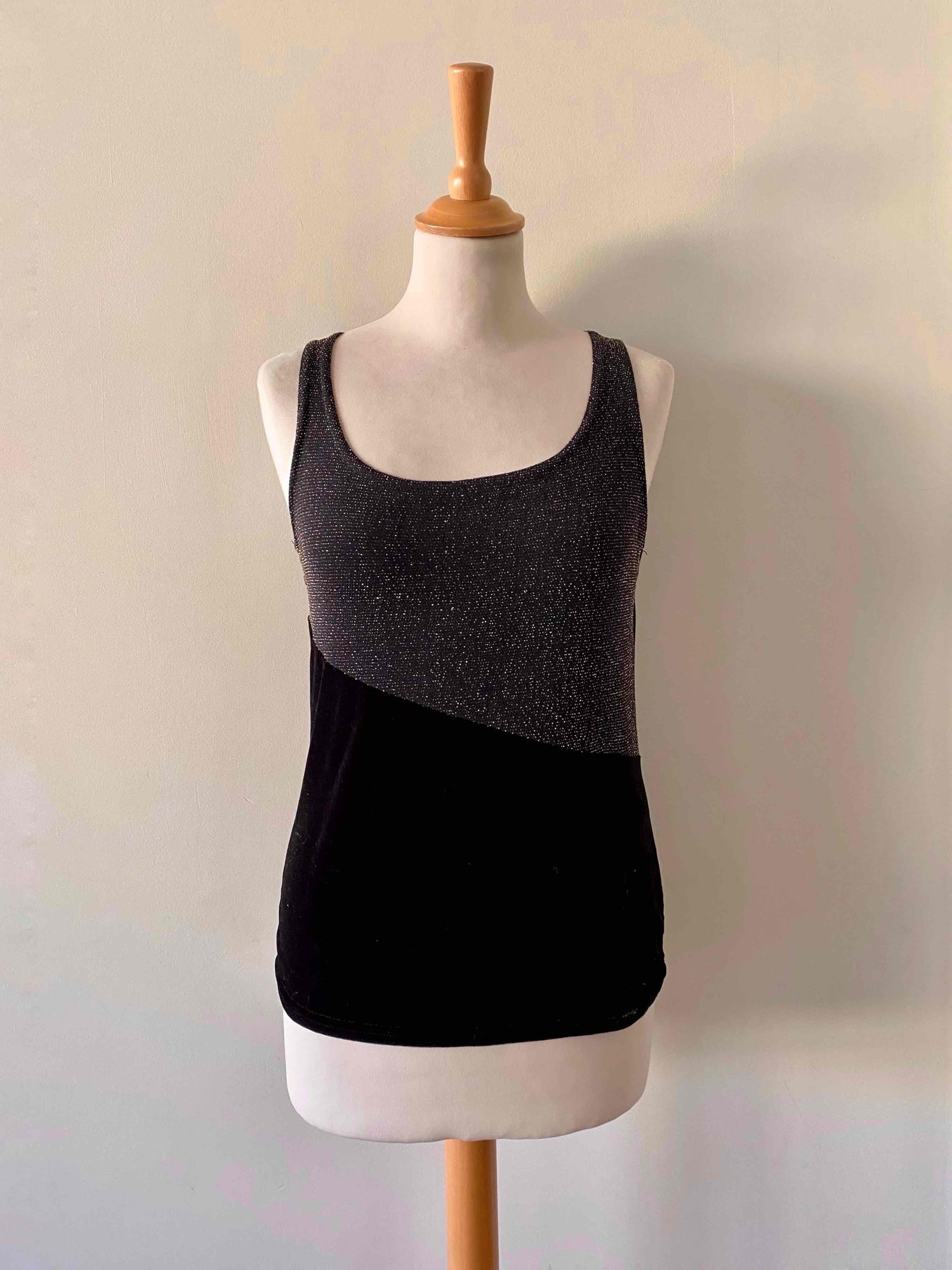 Velvet and lurex top