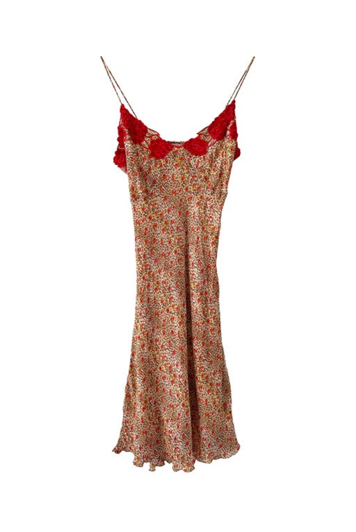 Leopard print dress with flowers