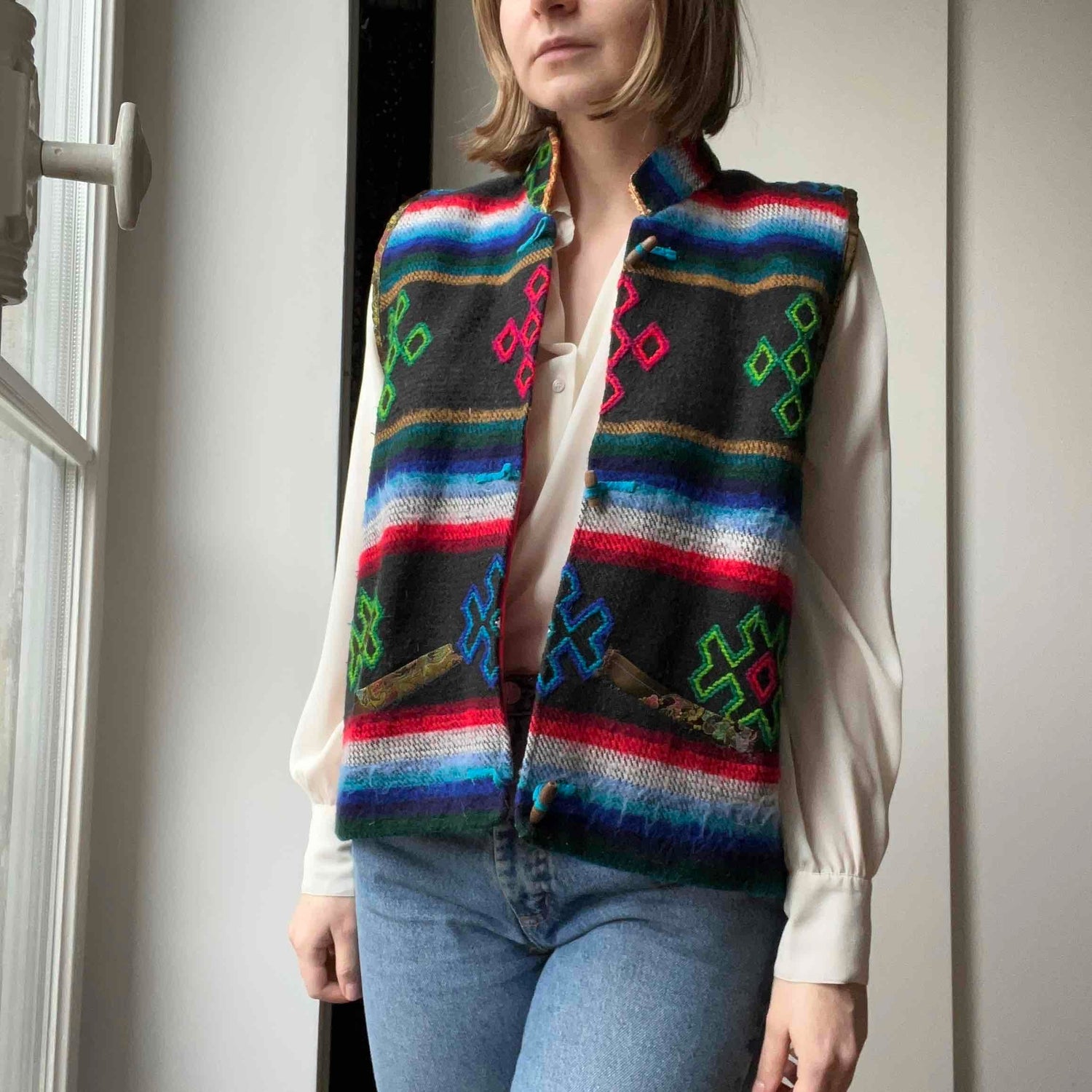 Gilet sans manche ethnique