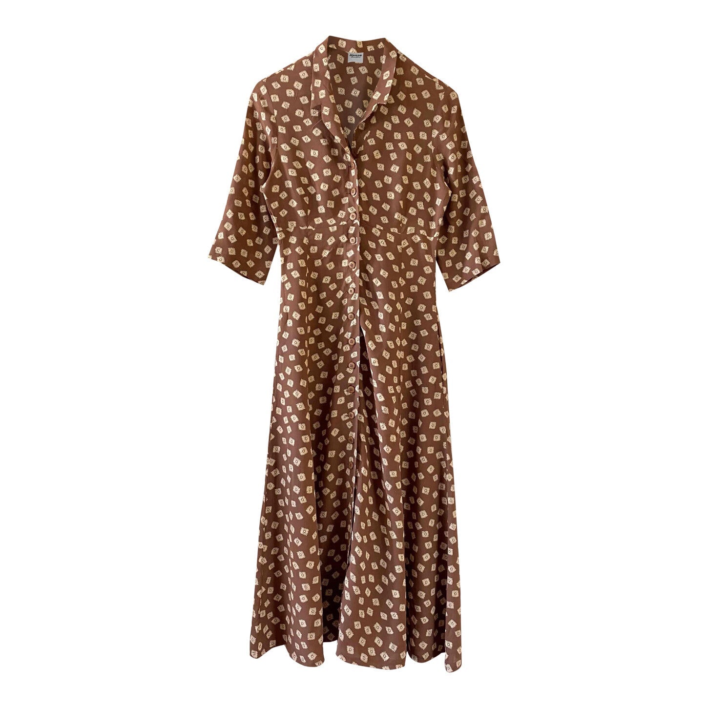 Floral print shirt dress