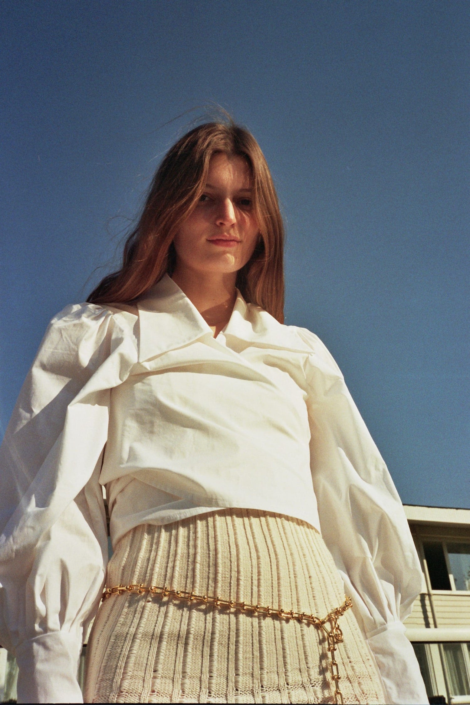 Blouse En Coton Blanc Julie