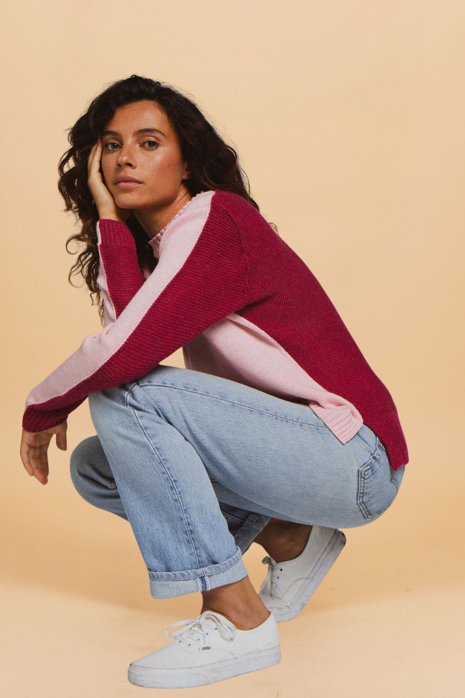 Pull Jean-Pierre framboise