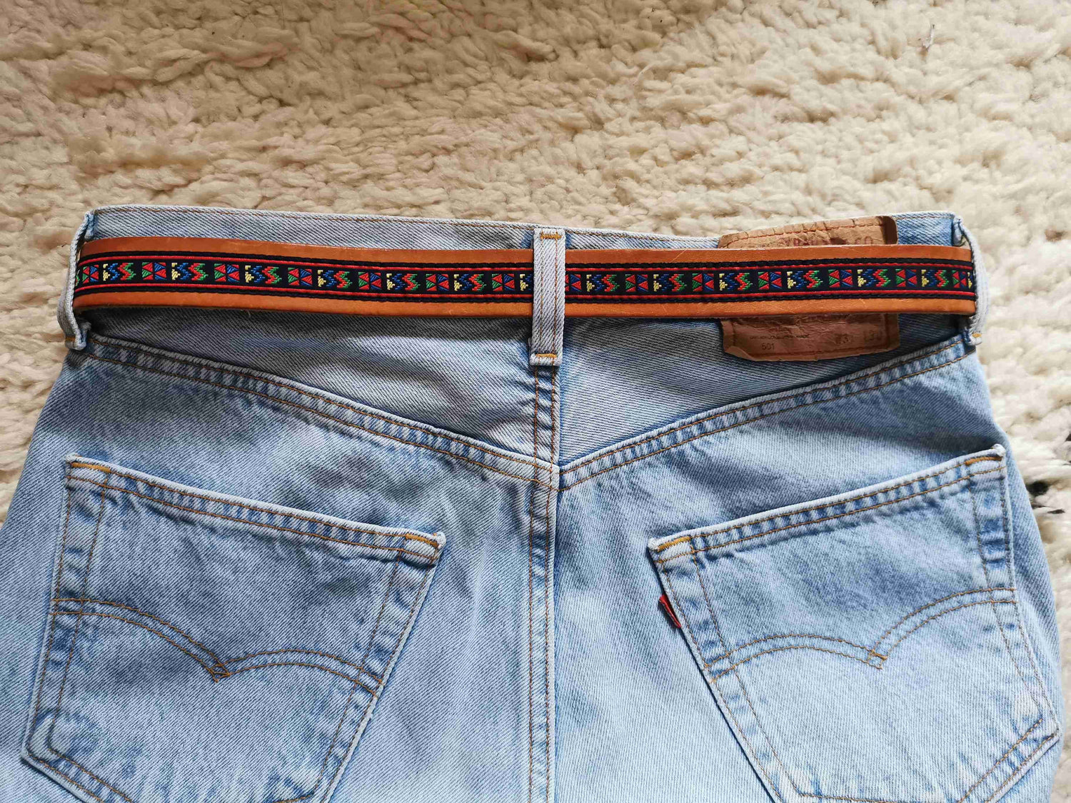 Leather belt
