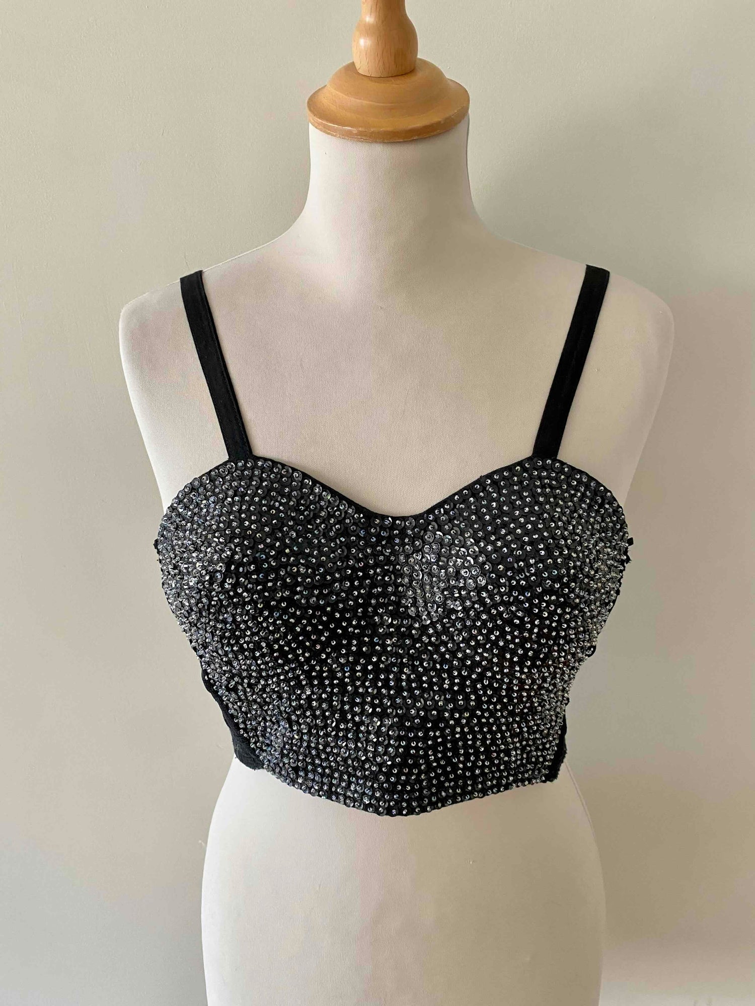 Sequined bustier