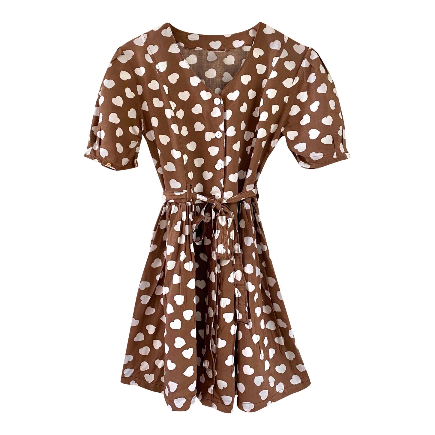 Mini dress with hearts