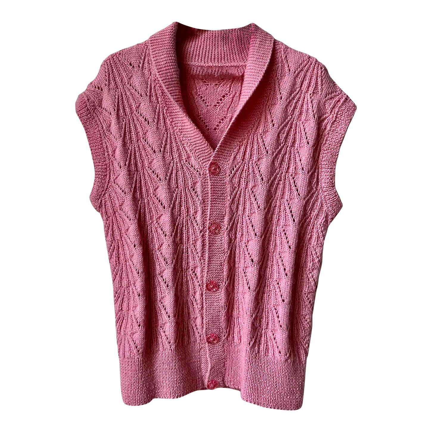 Crocheted sleeveless vest