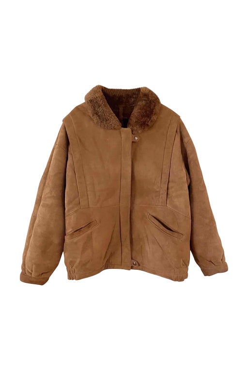 Bombardier en peau lainée