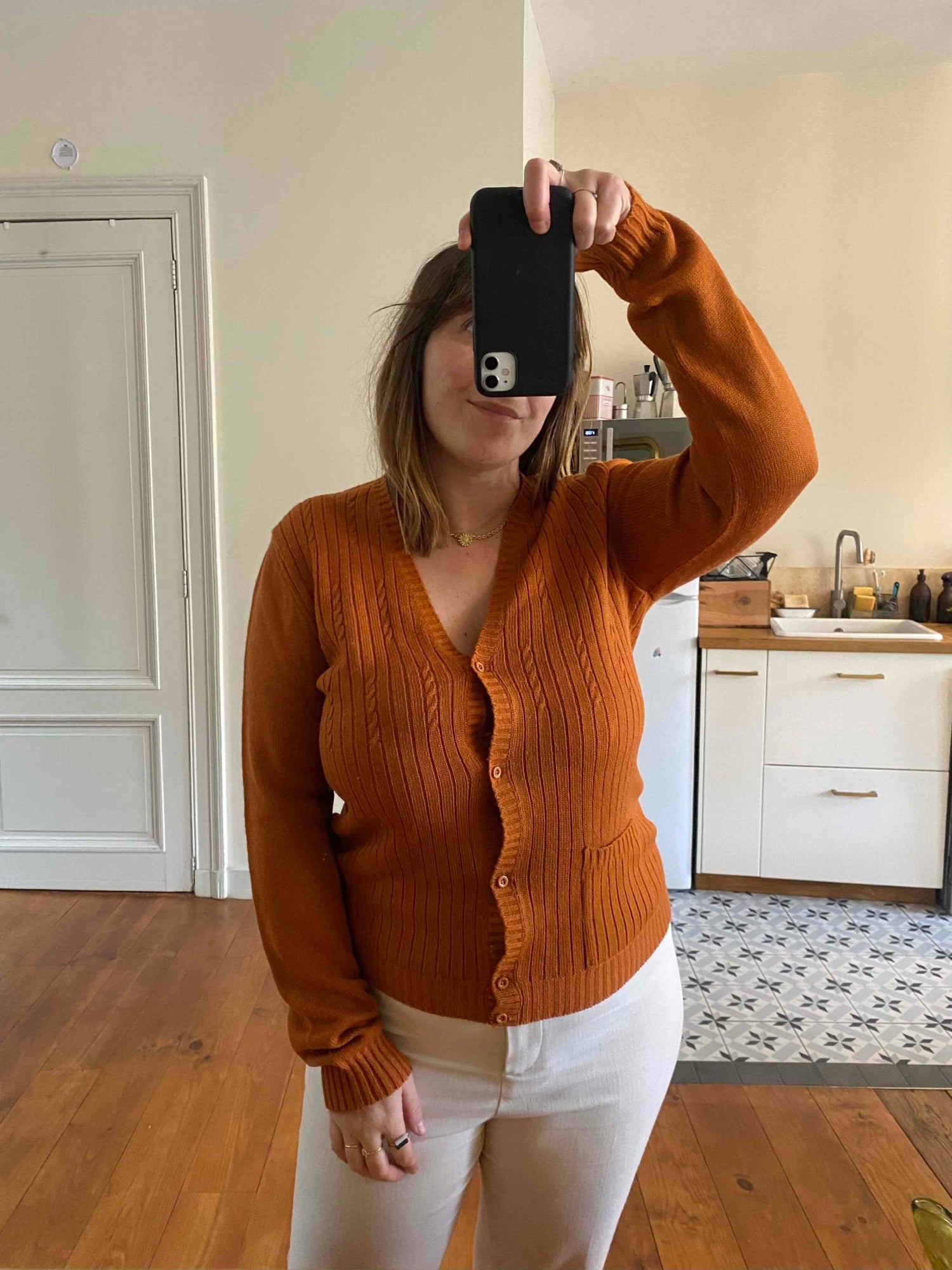 Cardigan en laine Courrèges