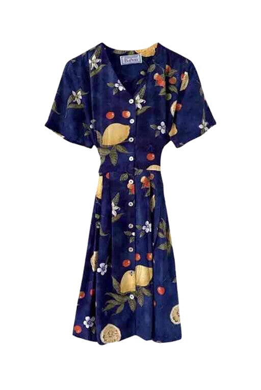 80's button-up dress