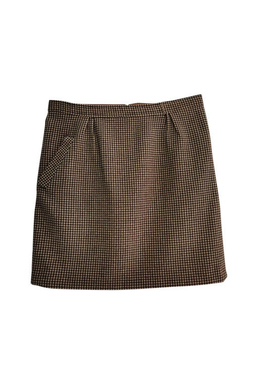 Houndstooth mini skirt