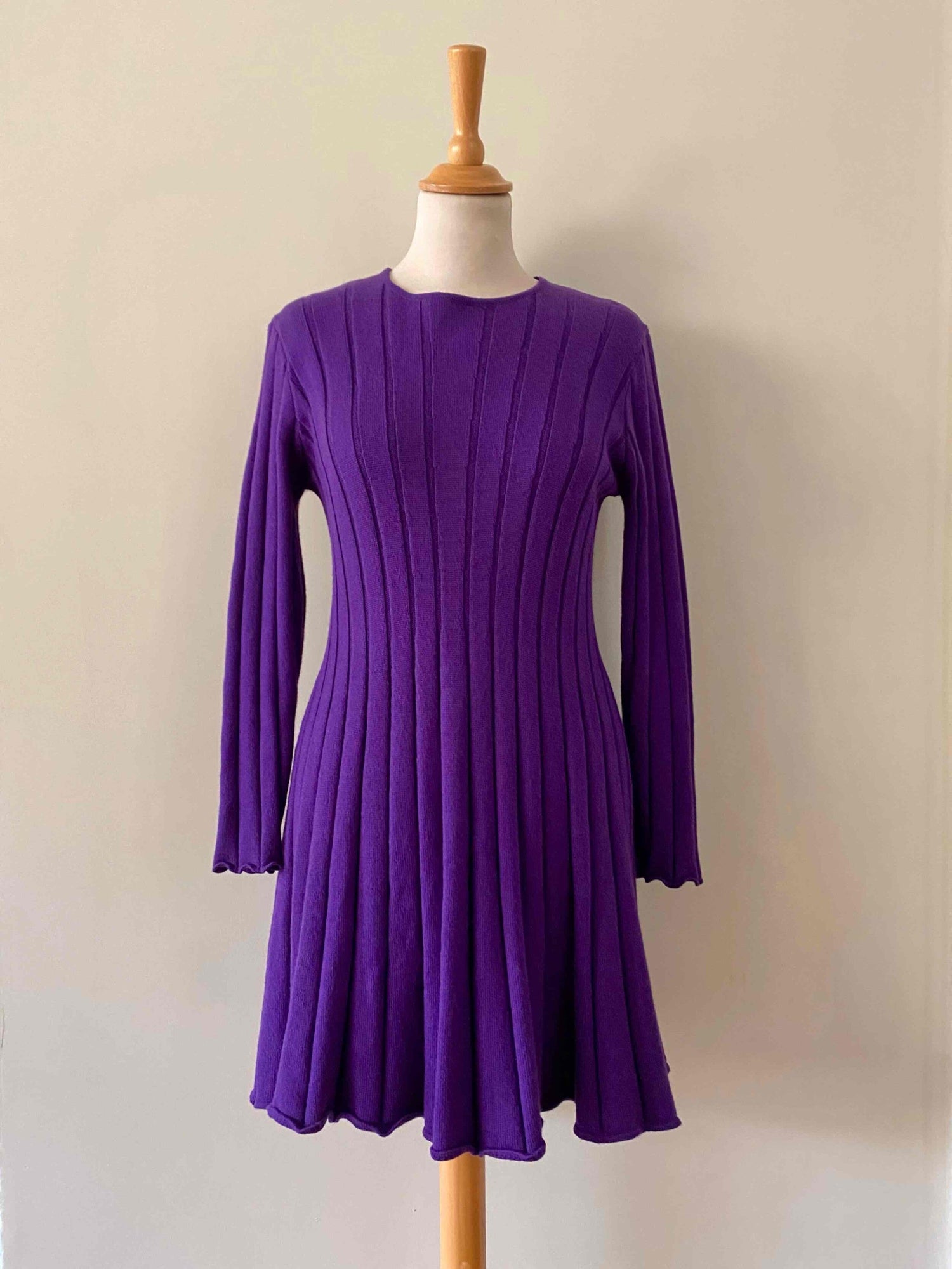 Ribbed wool dress