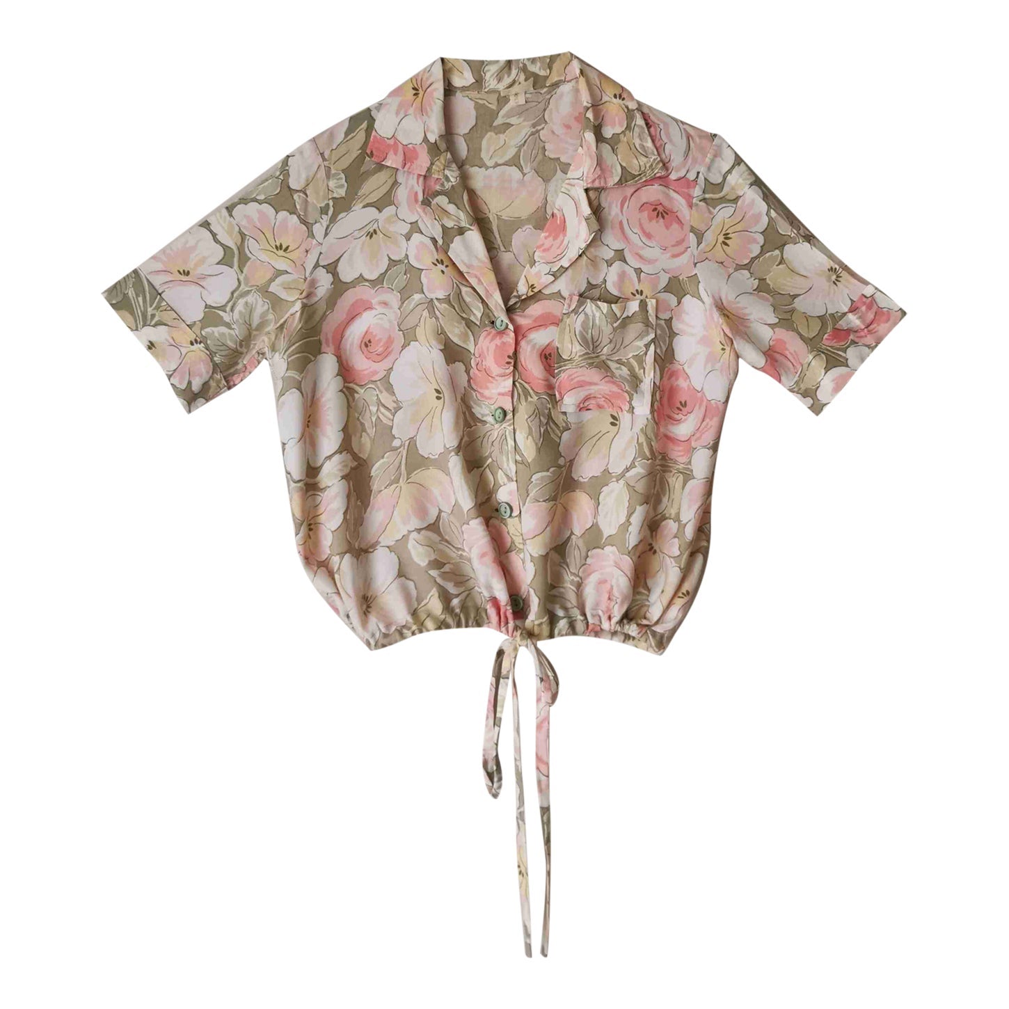 Chemisier court fleuri