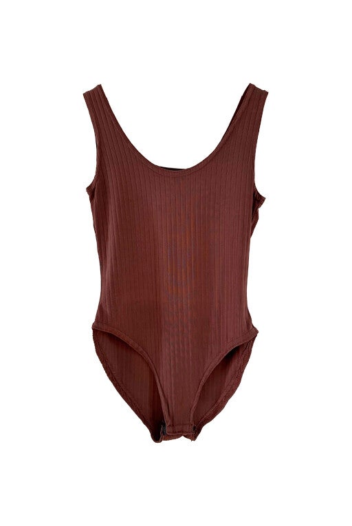 Ribbed knit bodysuit