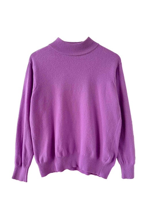 Wool turtleneck sweater