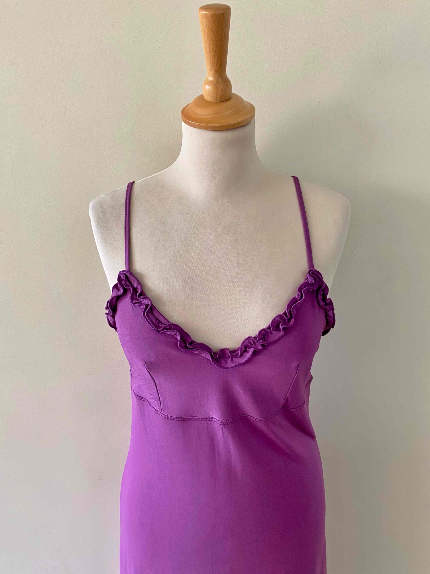 Robe nuisette à froufrous