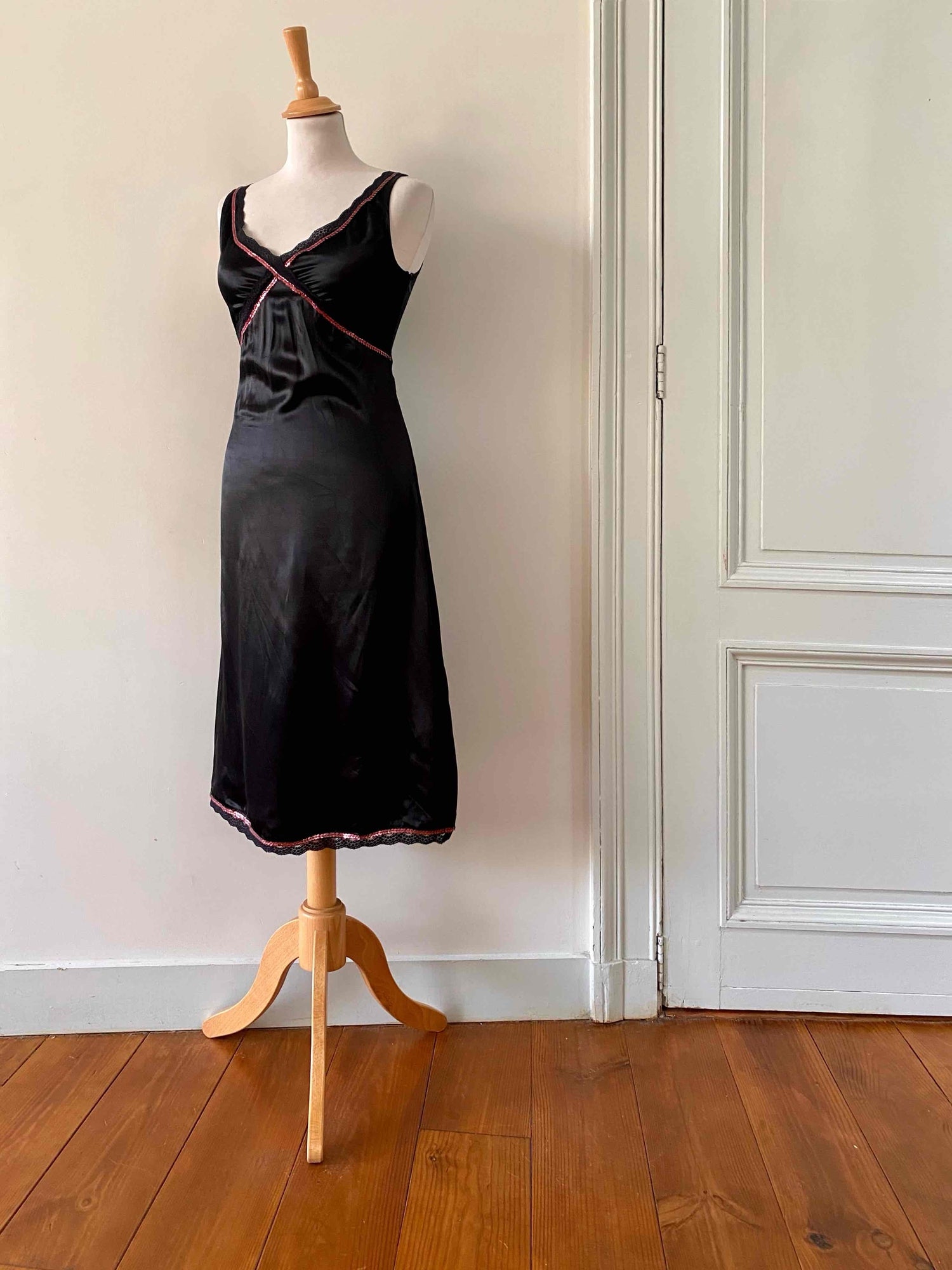 Robe nuisette en satin