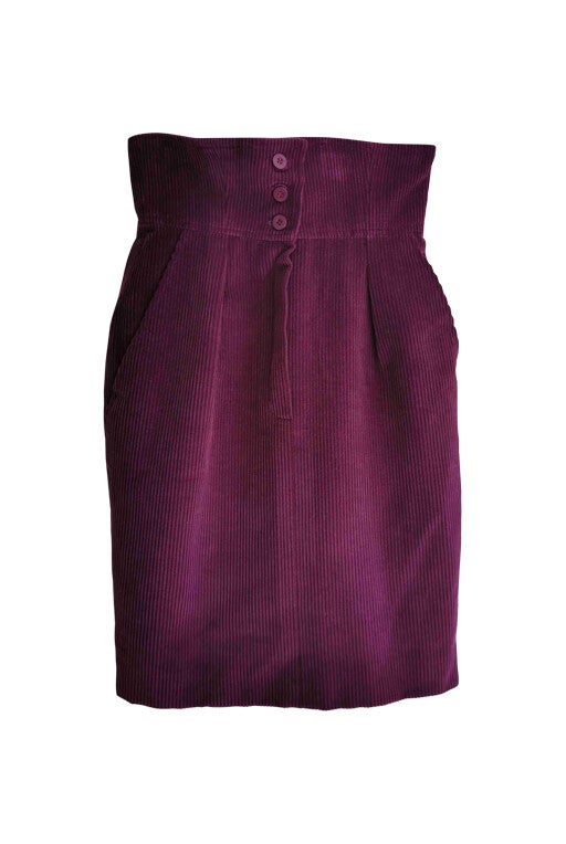 Corduroy skirt