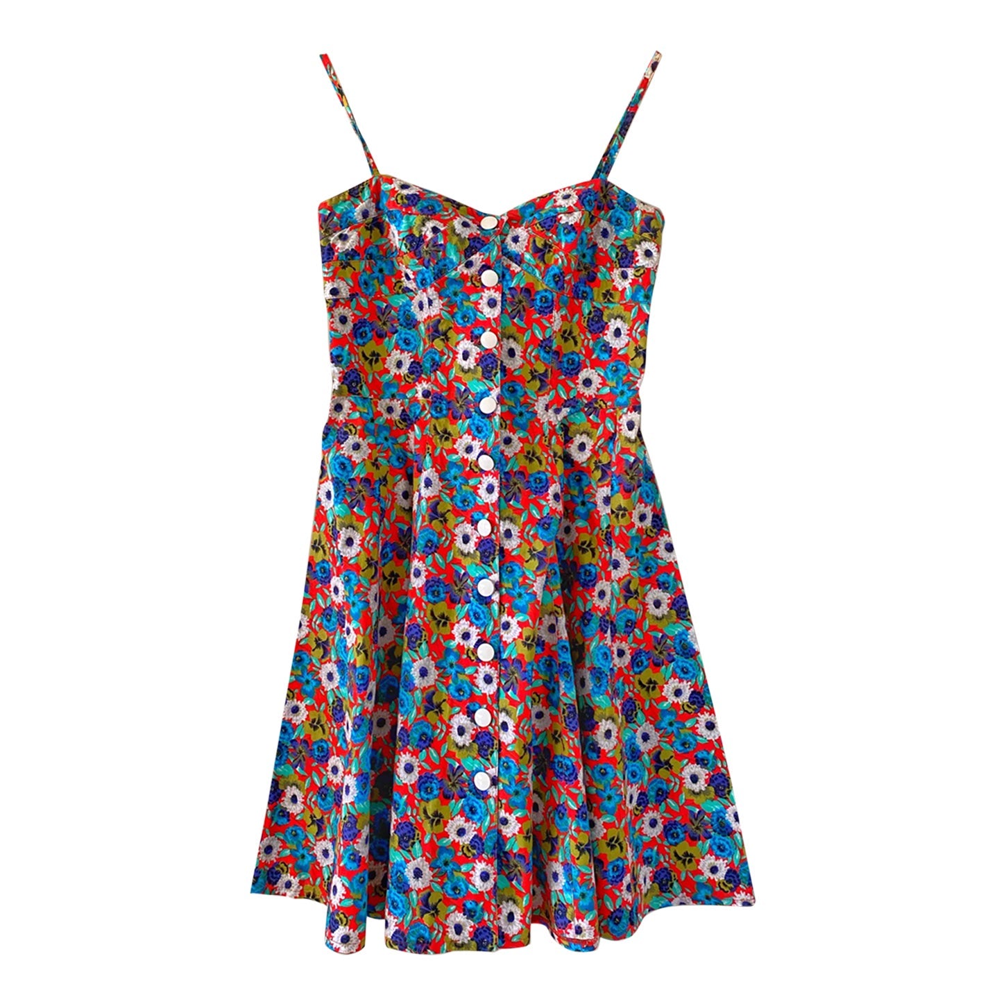 Floral bustier dress