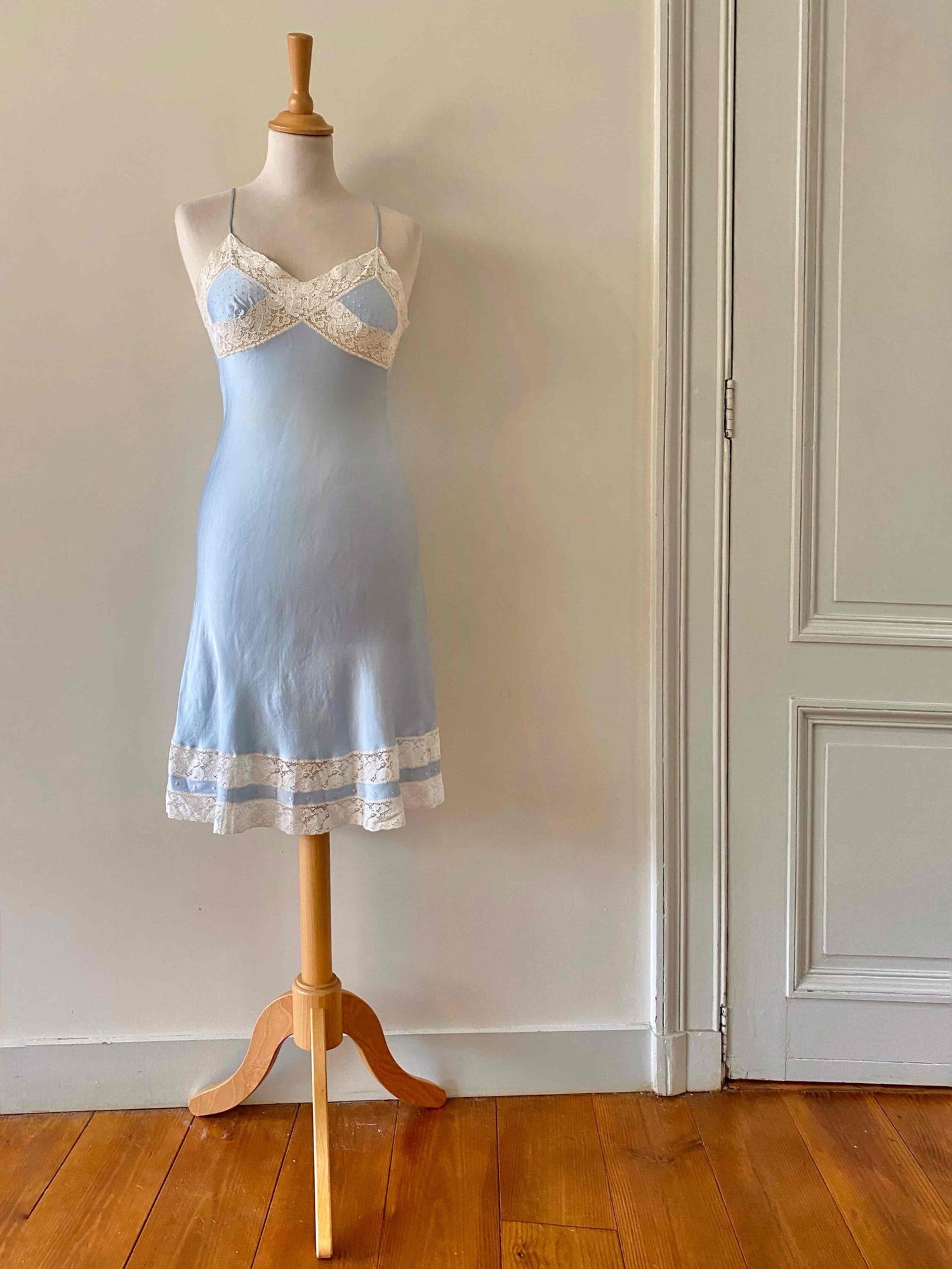 Silk satin nightgown