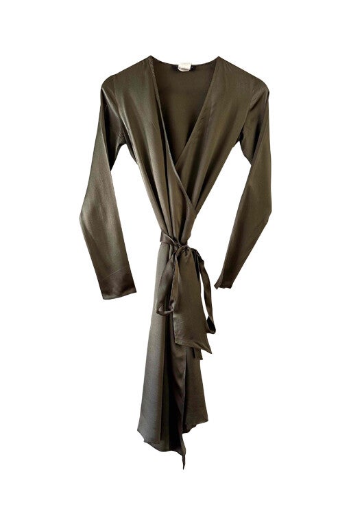 Silk wrap dress