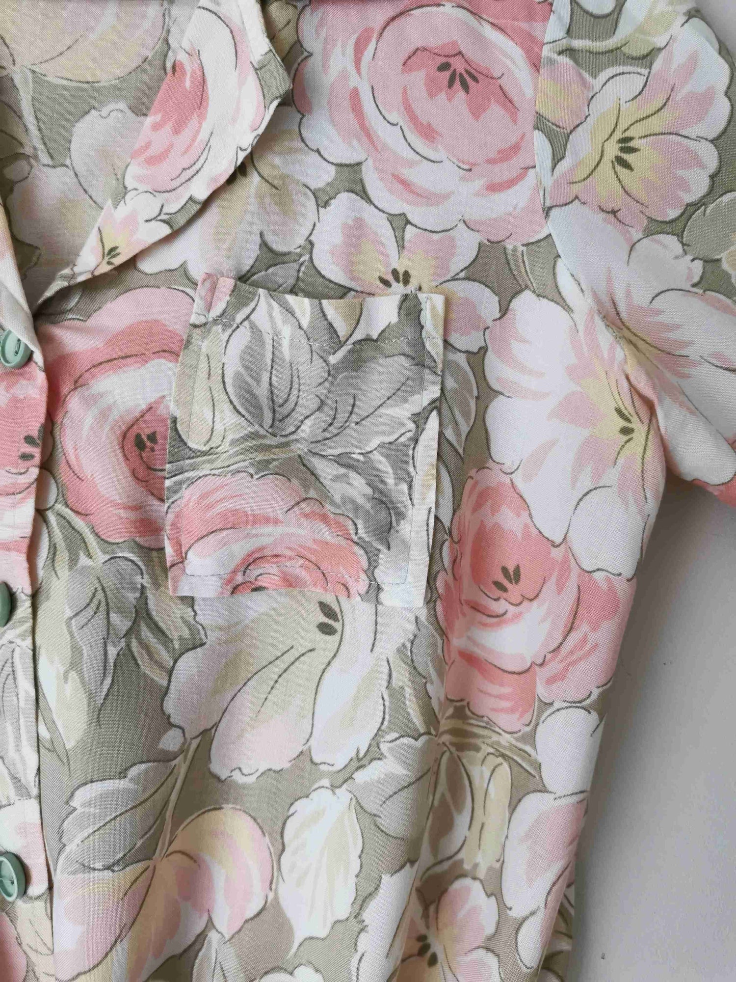 Chemisier court fleuri