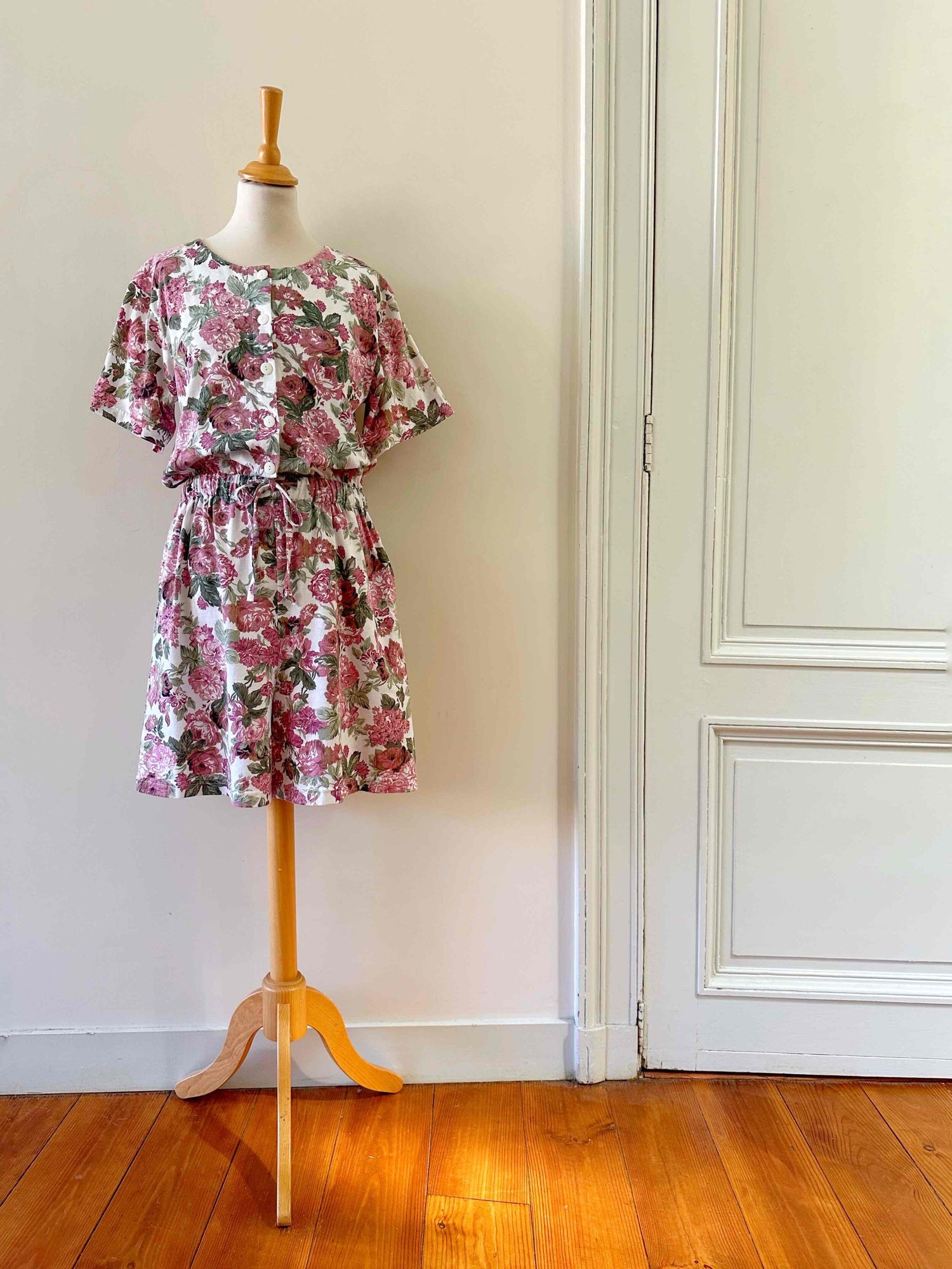 Combi-short à fleurs