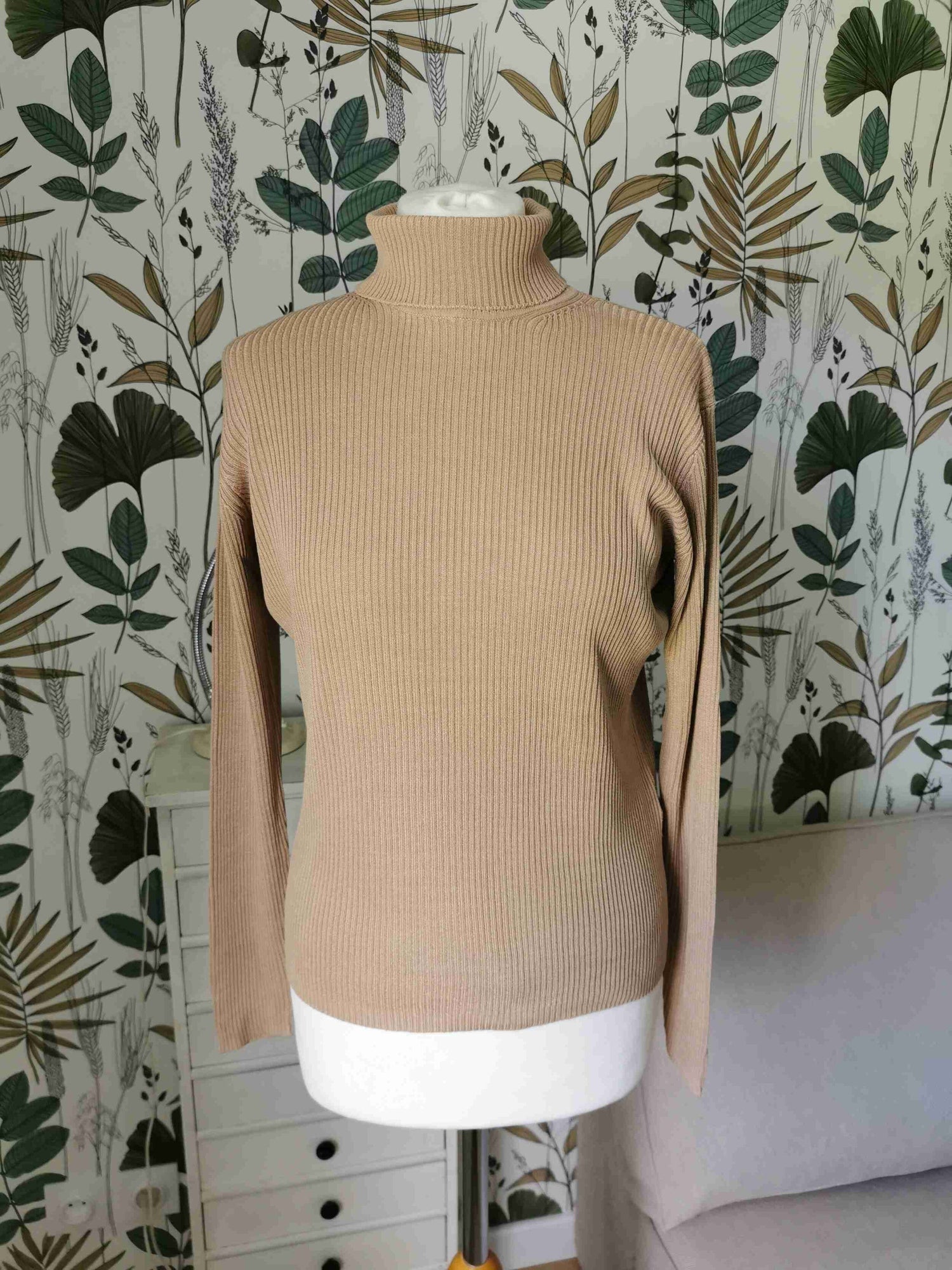 Silk turtleneck sweater