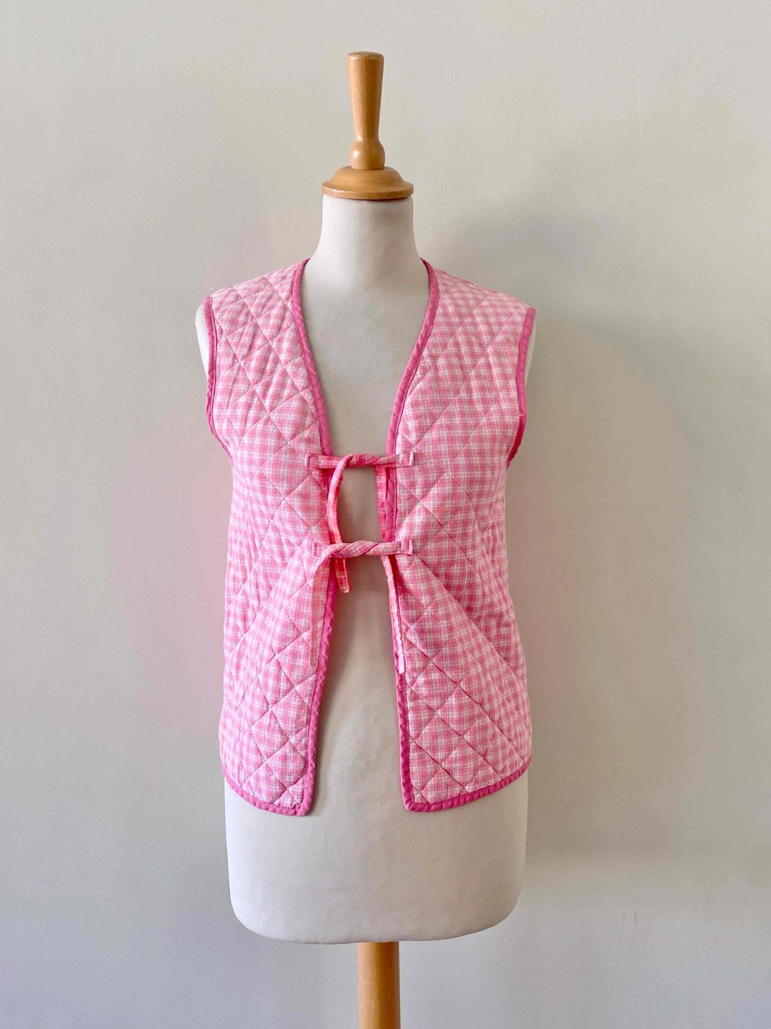 Gilet matelassé vichy