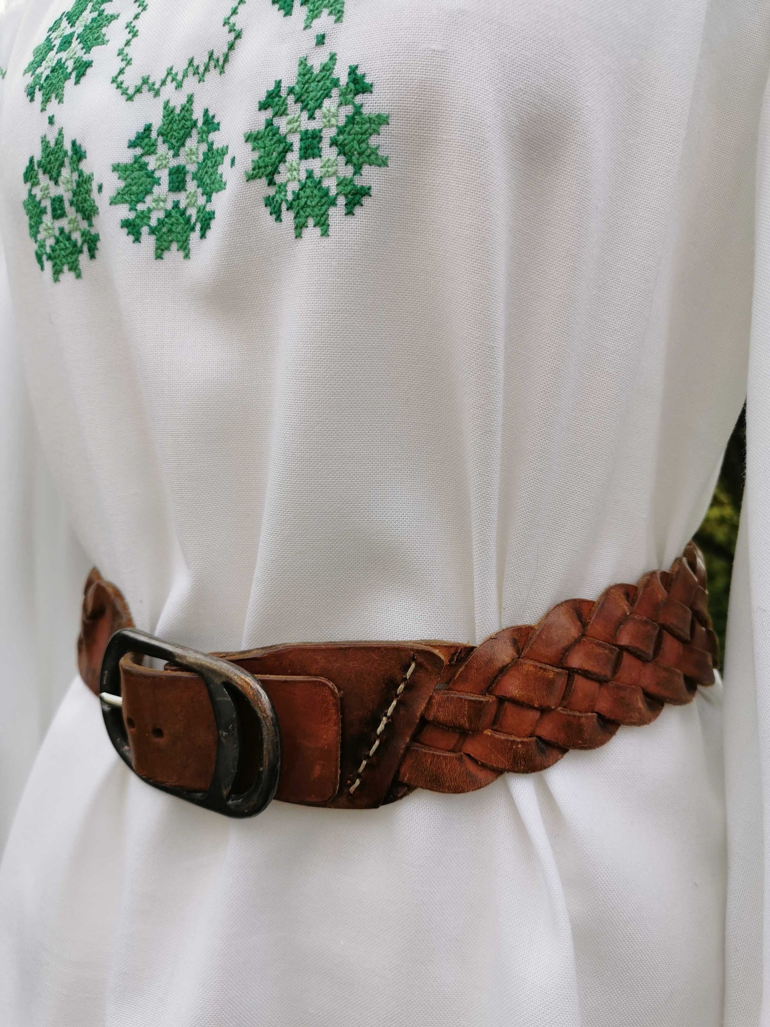 Leather belt