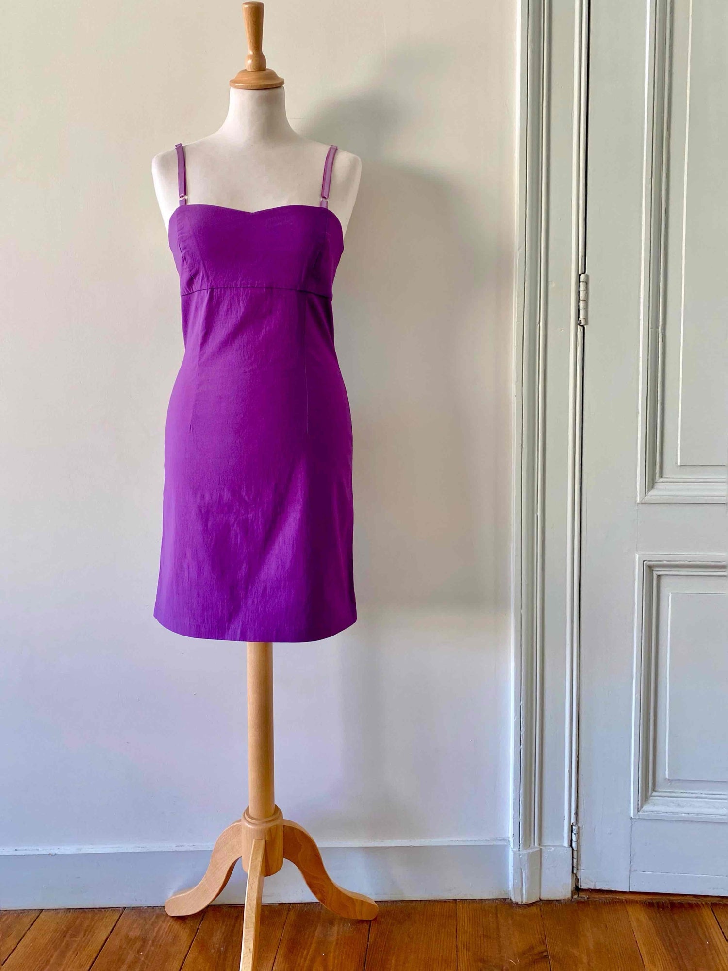 Robe mini violette