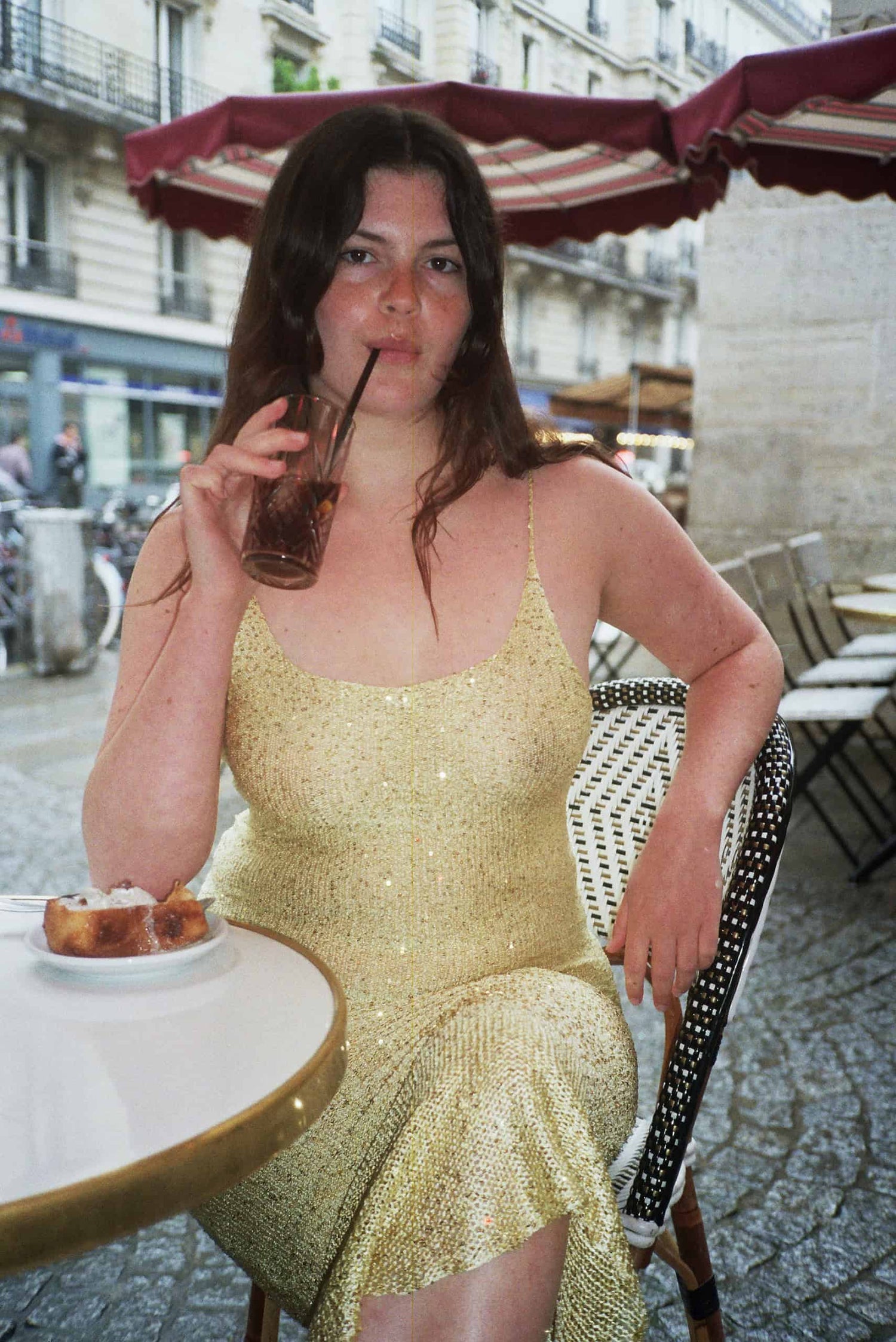 Longue Robe Sirène Dorée Tristana