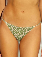 Culotte Très Échancrée Swim Blooming Green Taille Basse