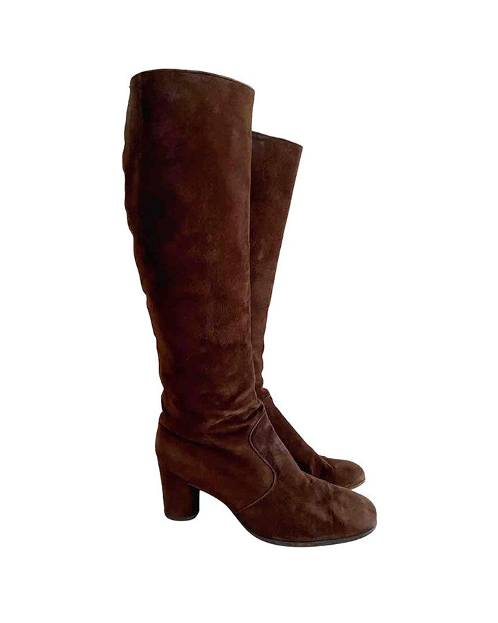 Bottes en daim Charles Jourdan