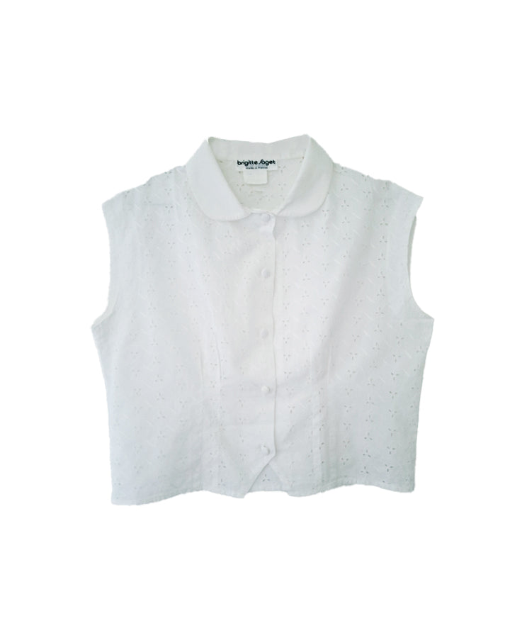 Top broderie Anglaise 70's
