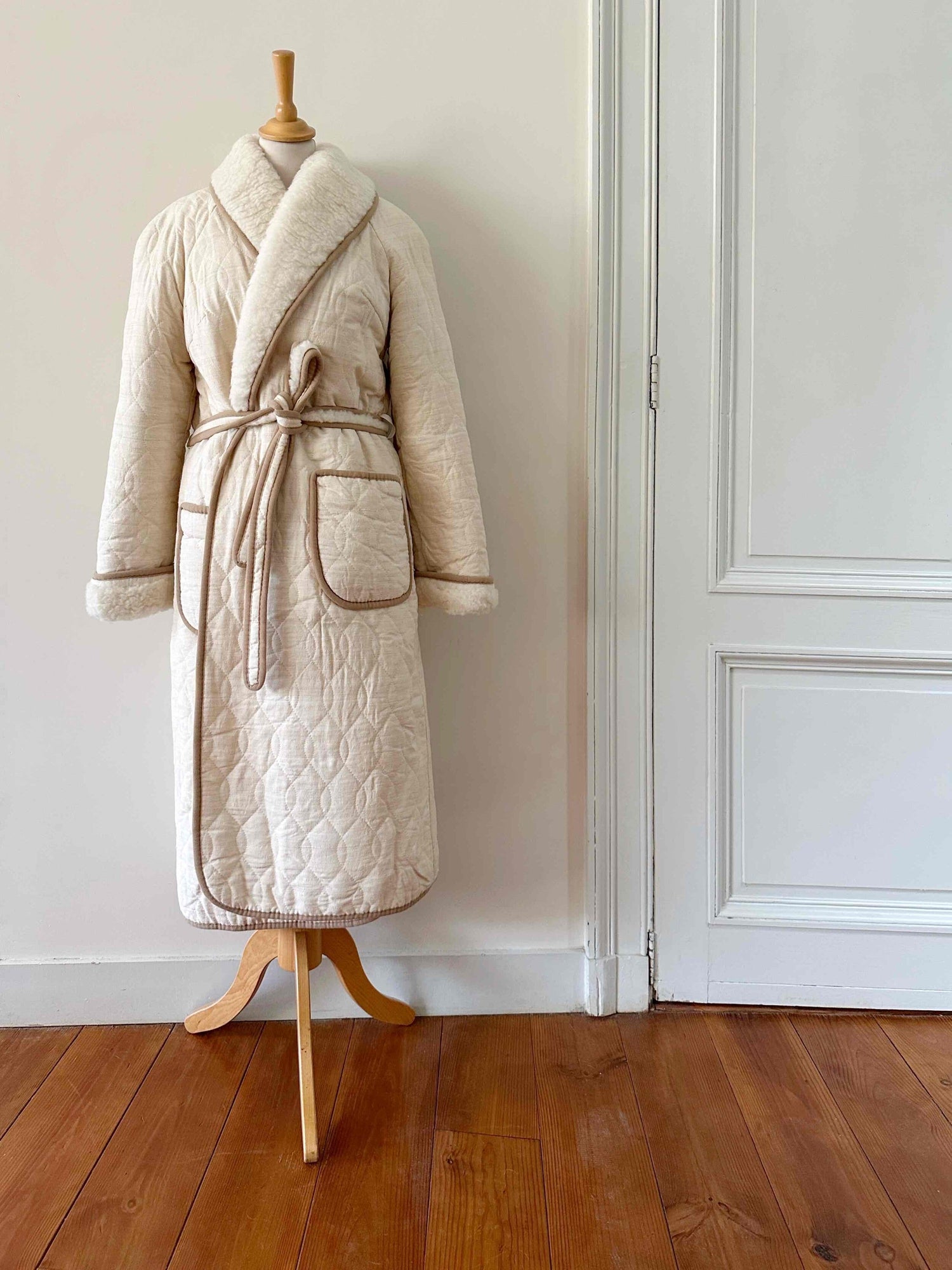 Wool and silk coat