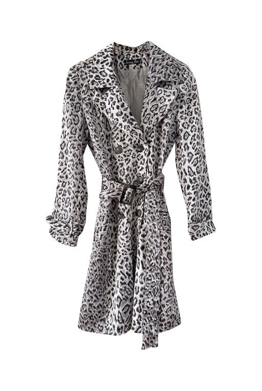 Trench-coat léopard