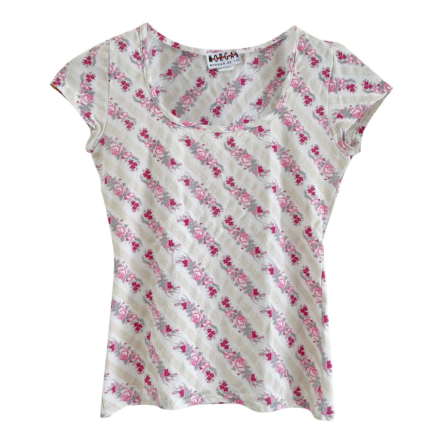 Flower-print T-shirt