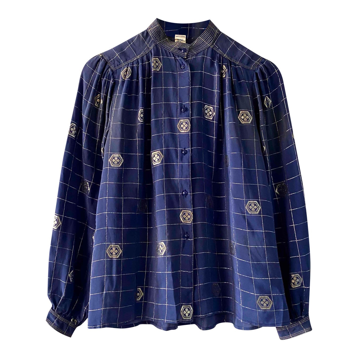 Silk and lurex blouse