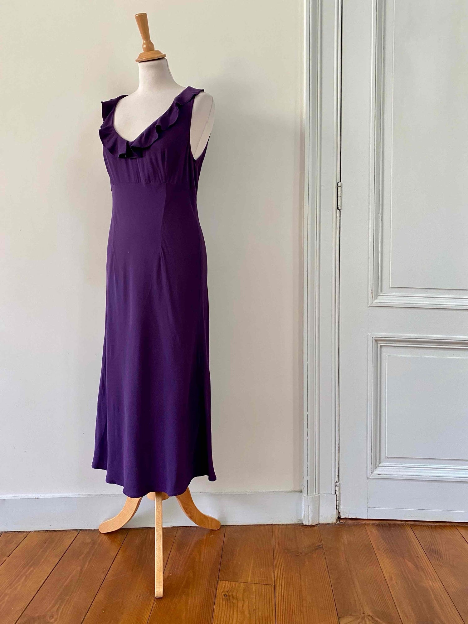 Satin midi dress
