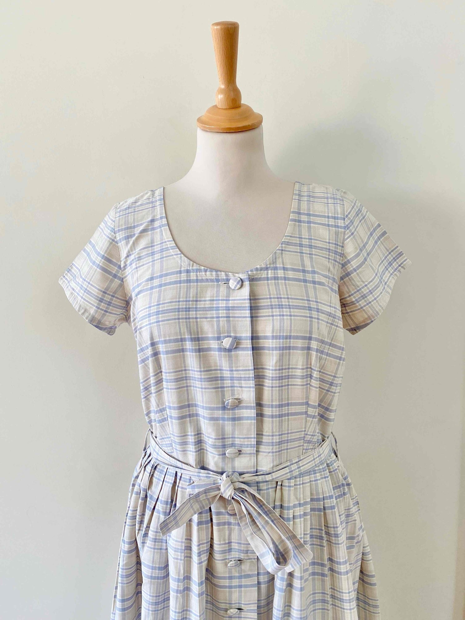 Long checkered dress