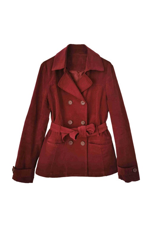 Saharienne en velours côtelé