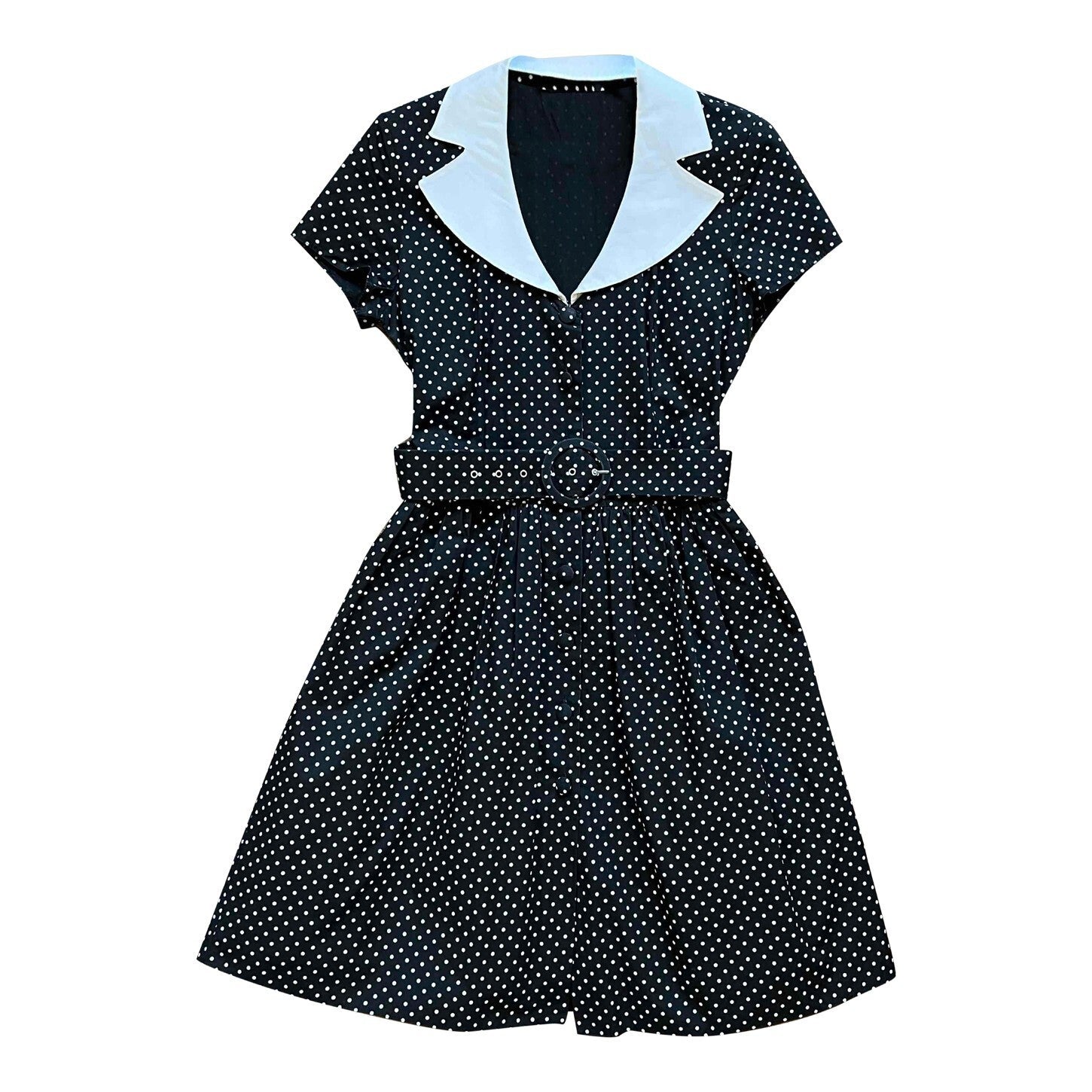 Button-up cotton dress