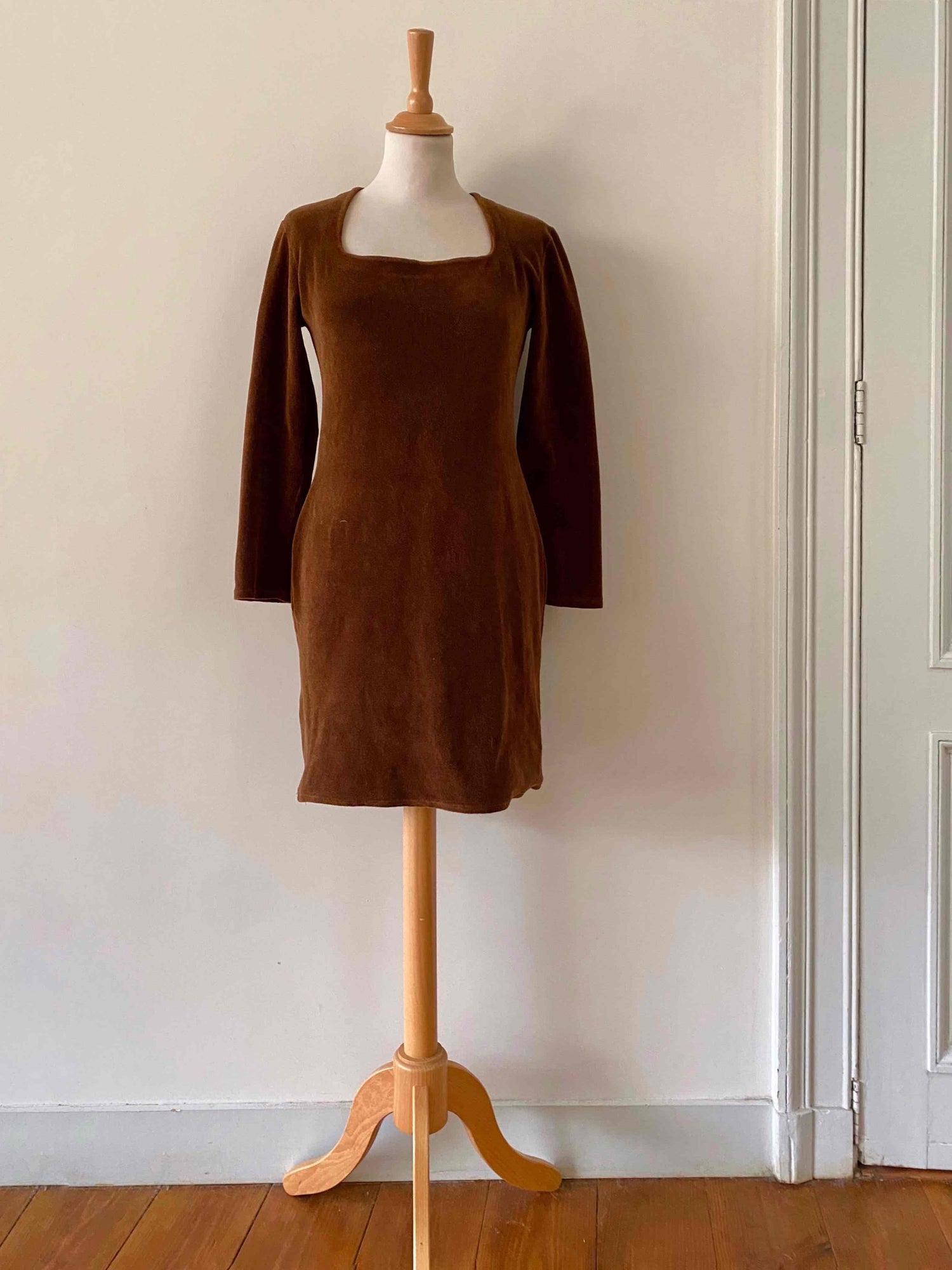 Velvet mini dress
