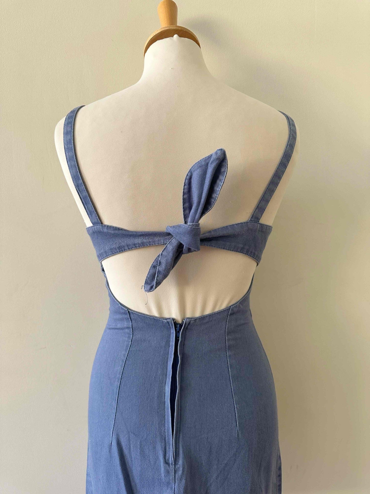 Denim mini dress